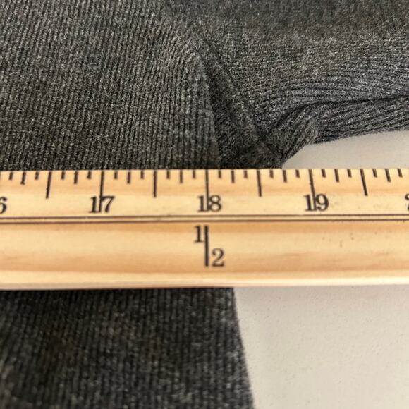 AllSaints Henley Shirt Pullover SZS Regular Fit Gray Long Sleeve Ribbed - Picture 7 of 10